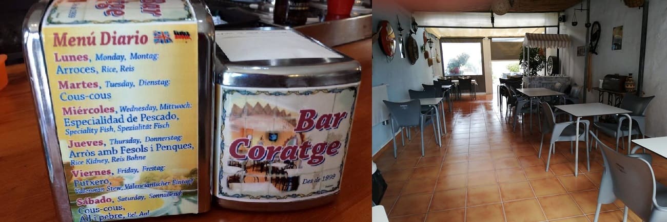 Bar Restaurant Coratge Beniarbeig Marina Alta