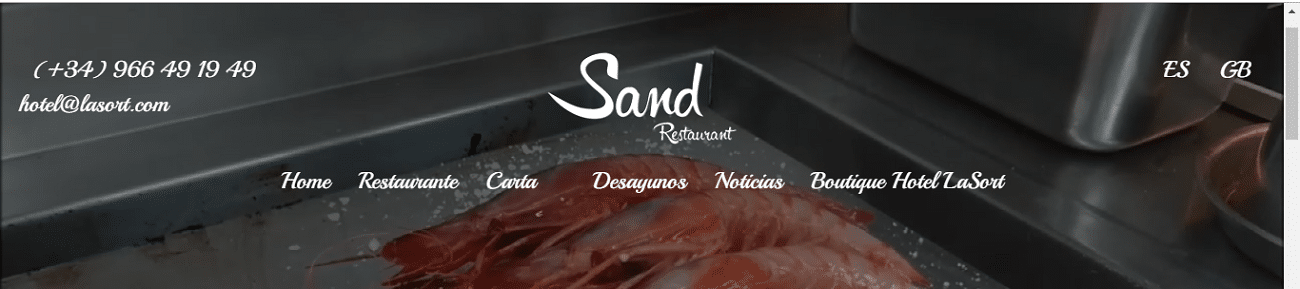 Cocina autóctona Restaurante Sand Teulada Marina Alta